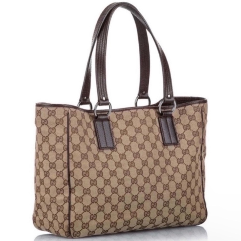 Gucci Brown Tan Shoulder Bag Iconic Monogram Design